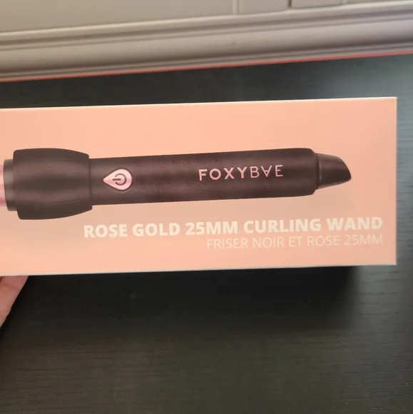 New Foxybae 25mm Curling Wand Rose Gold hair iron - Picture 2 of 4
